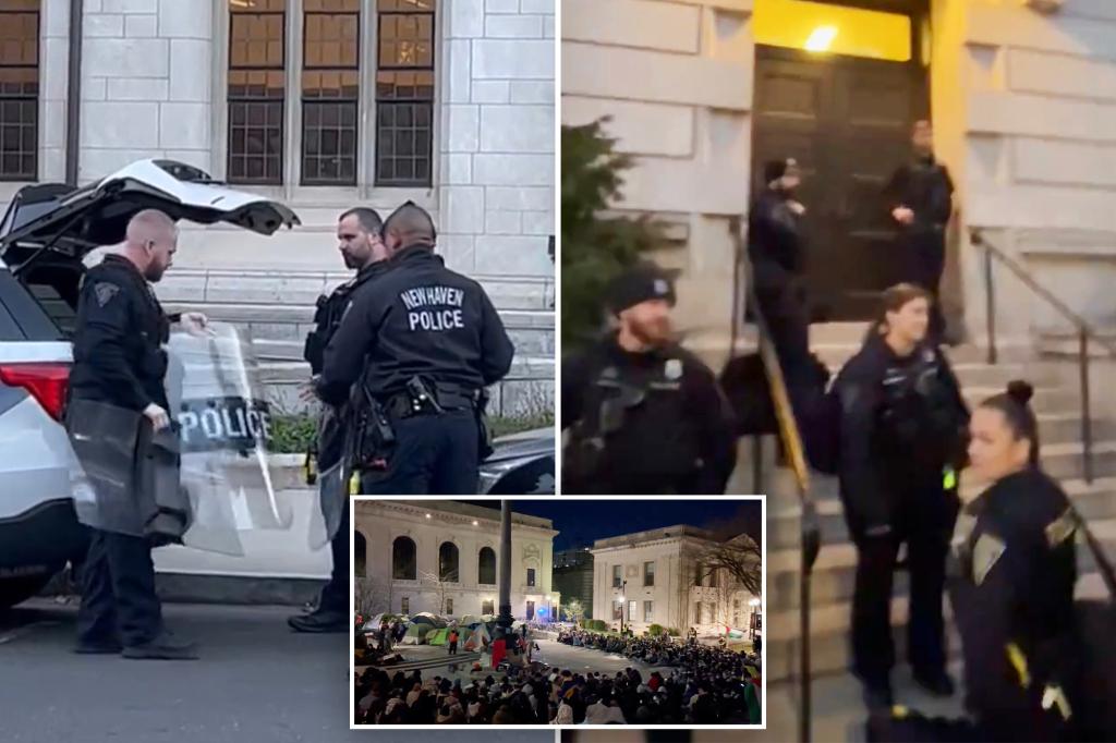 Yale University's campus invaded by police in riot gear during anti ...