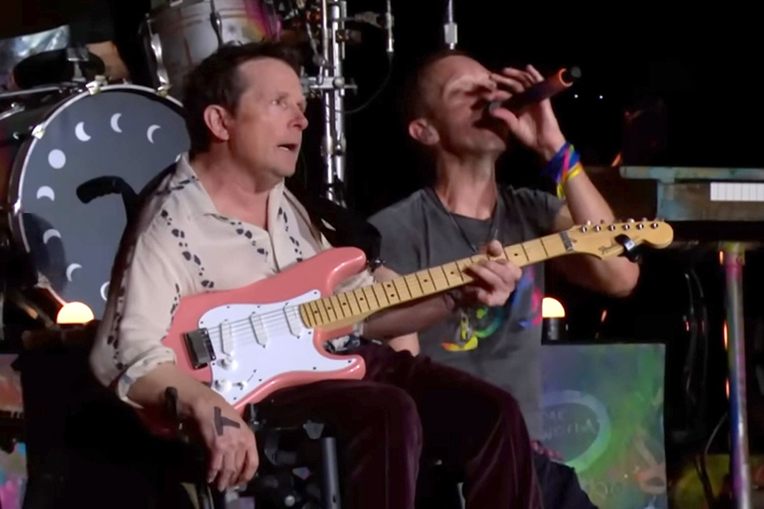 Michael J. Fox Reflects on "Mind-Blowing" Coldplay Performance at Glastonbury