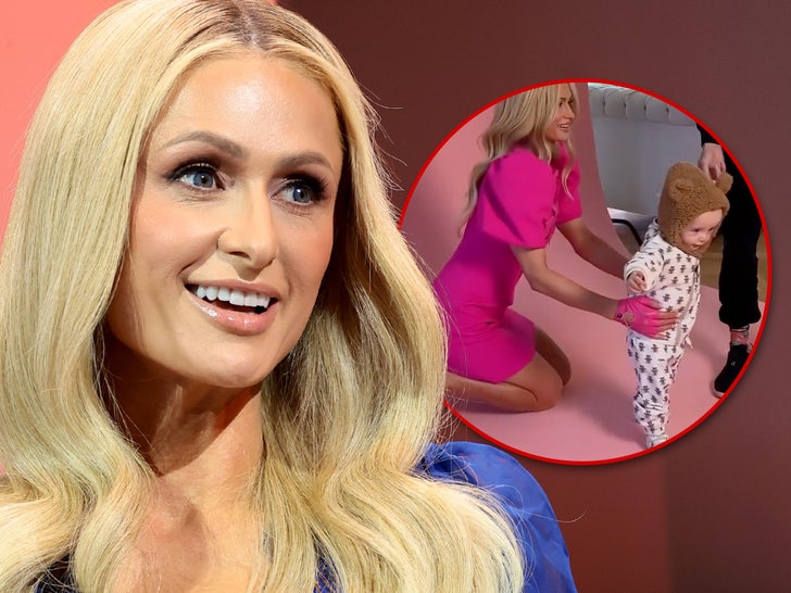 Paris Hilton's Toddler Phoenix Walking in Behind-the-Scenes Clip