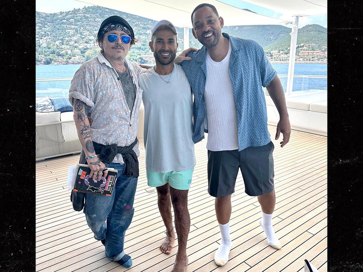 Johnny Depp and Will Smith Hang Out Together in Italy Again