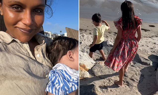 Mindy Kaling Shares Heartwarming Pics of Baby Anne's 1st July 4th Celebration