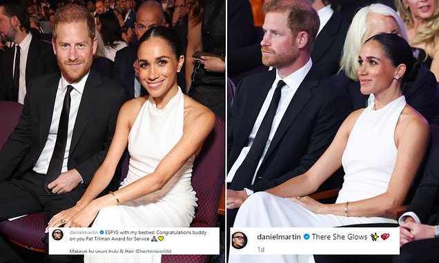 Meghan Markle Reunites with Make-up Artist Daniel Martin at the ESPYs