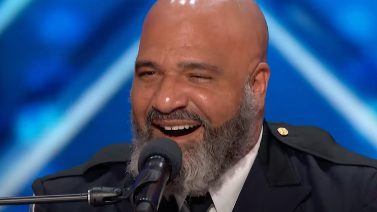 Police Officer's Soulful Cover of "Thinking Out Loud" Moves "AGT" Audience to Tears