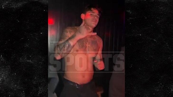 Ryan Garcia Parties Shirtless at Hawaii Nightclub