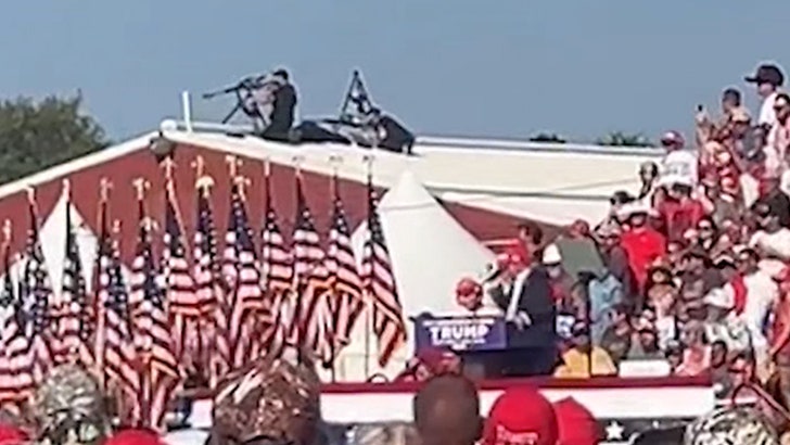 Video Shows Secret Service Snipers Fire at Gunman From Roof at Trump Rally