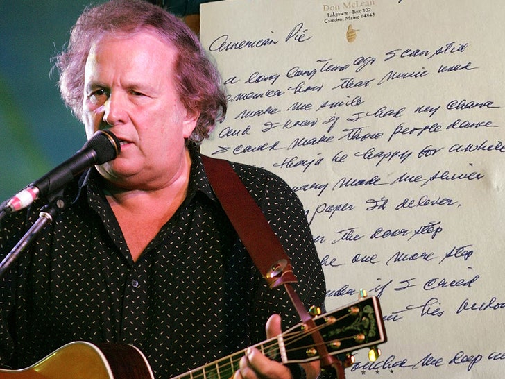 Don McLean Signed 'American Pie' Lyrics On Sale for $154K