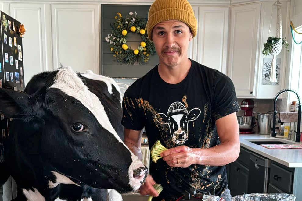 TikToker Elias Herrera and Bruce the Cow Charm Fans with Their Fun Antics