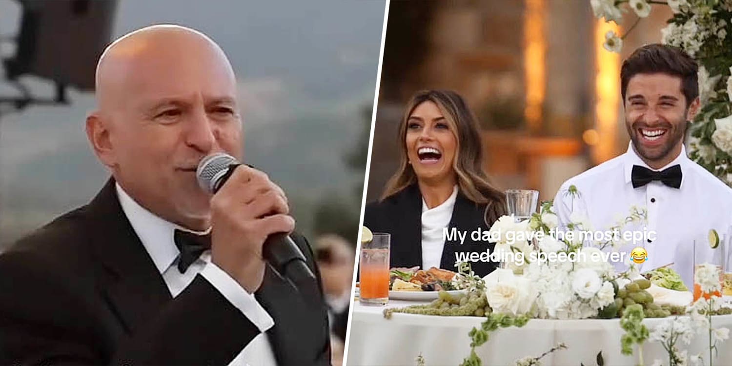 Groom's Dad Goes Viral with Hilarious Pop Rock Parody at Wedding Toast