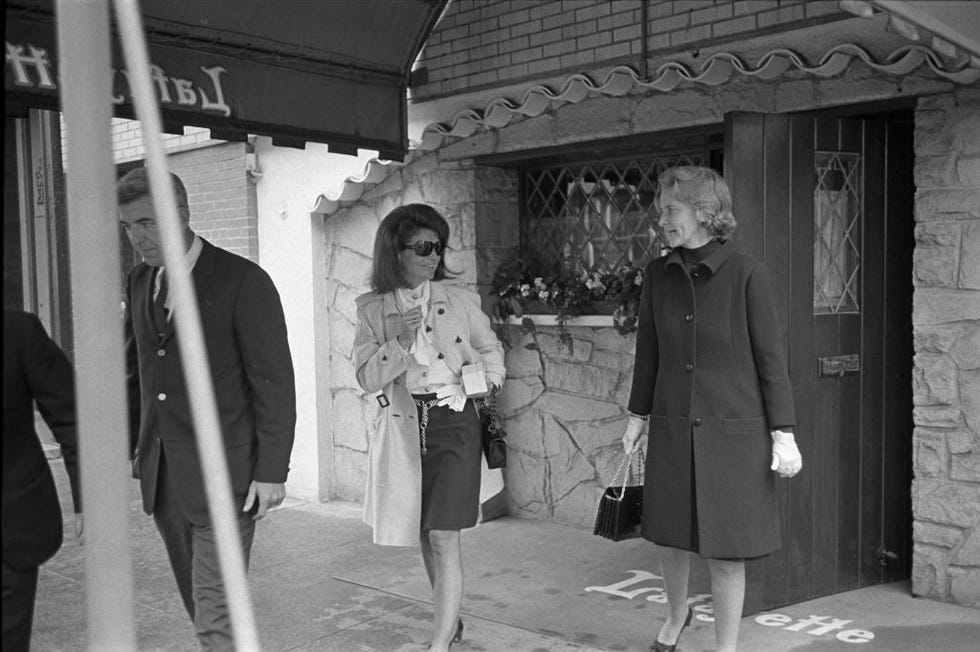 jackie kennedy outside of lafayette, new york