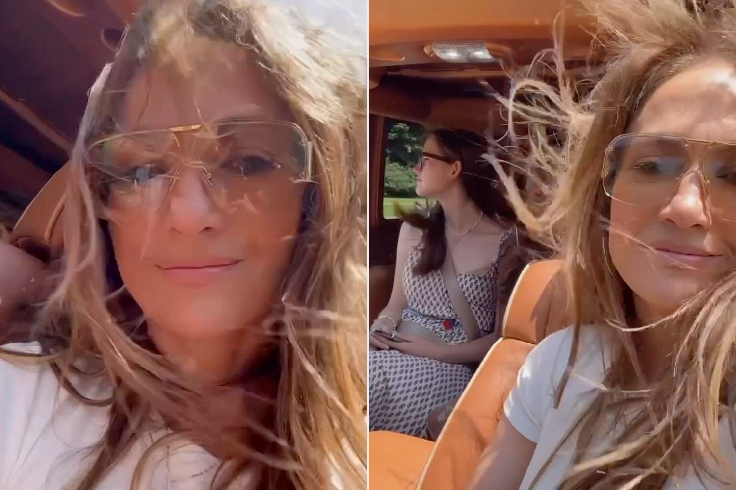 Jennifer Lopez Takes Summertime Car Ride with Ben Affleck's Daughter Violet