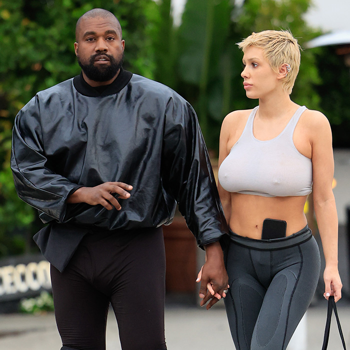 Kanye's Wife Bianca Censori Wears See-Through Top Without Bra