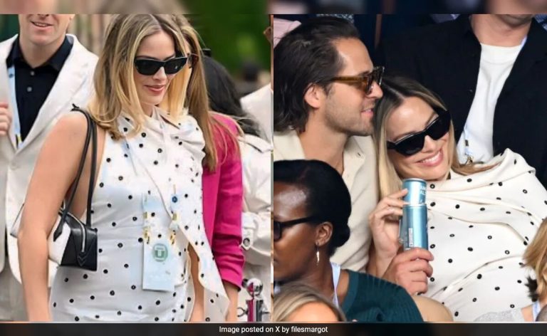 Margot Robbie's First Post-Pregnancy Look: Stylish Polka Dot Dress on a Budget