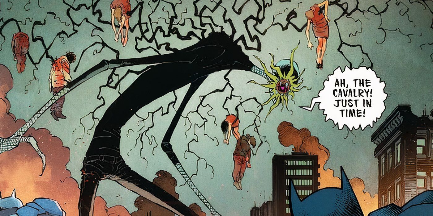 Mr. Bloom controlling people while deformed in a Batman comic