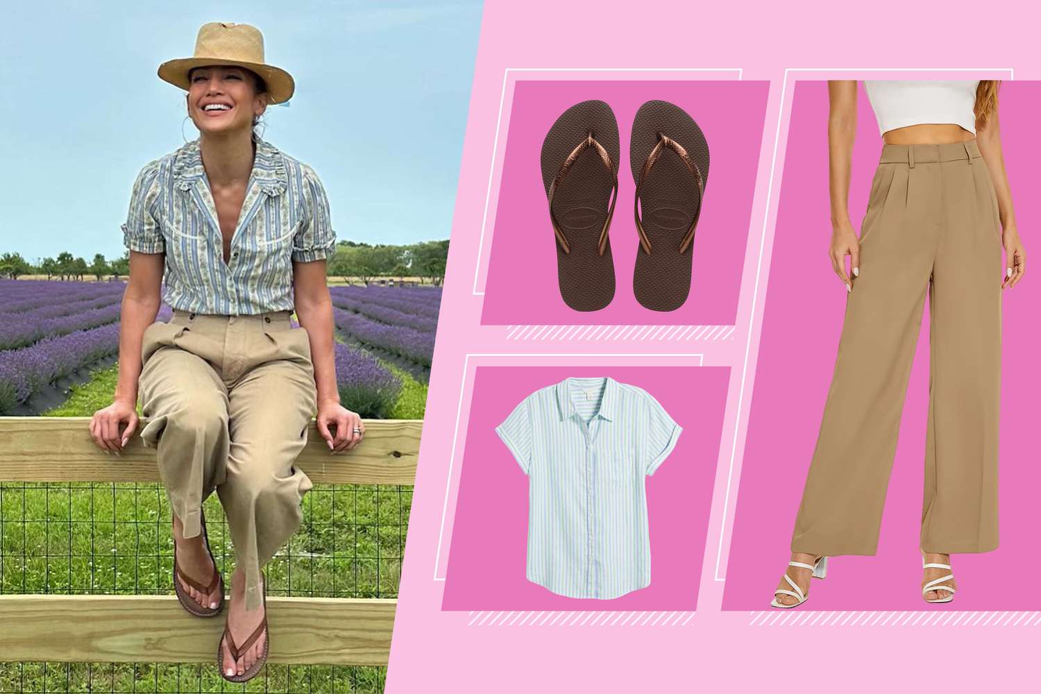 Shop Similar Styles to Jennifer Lopez's Button-Up Short Sleeve Shirt