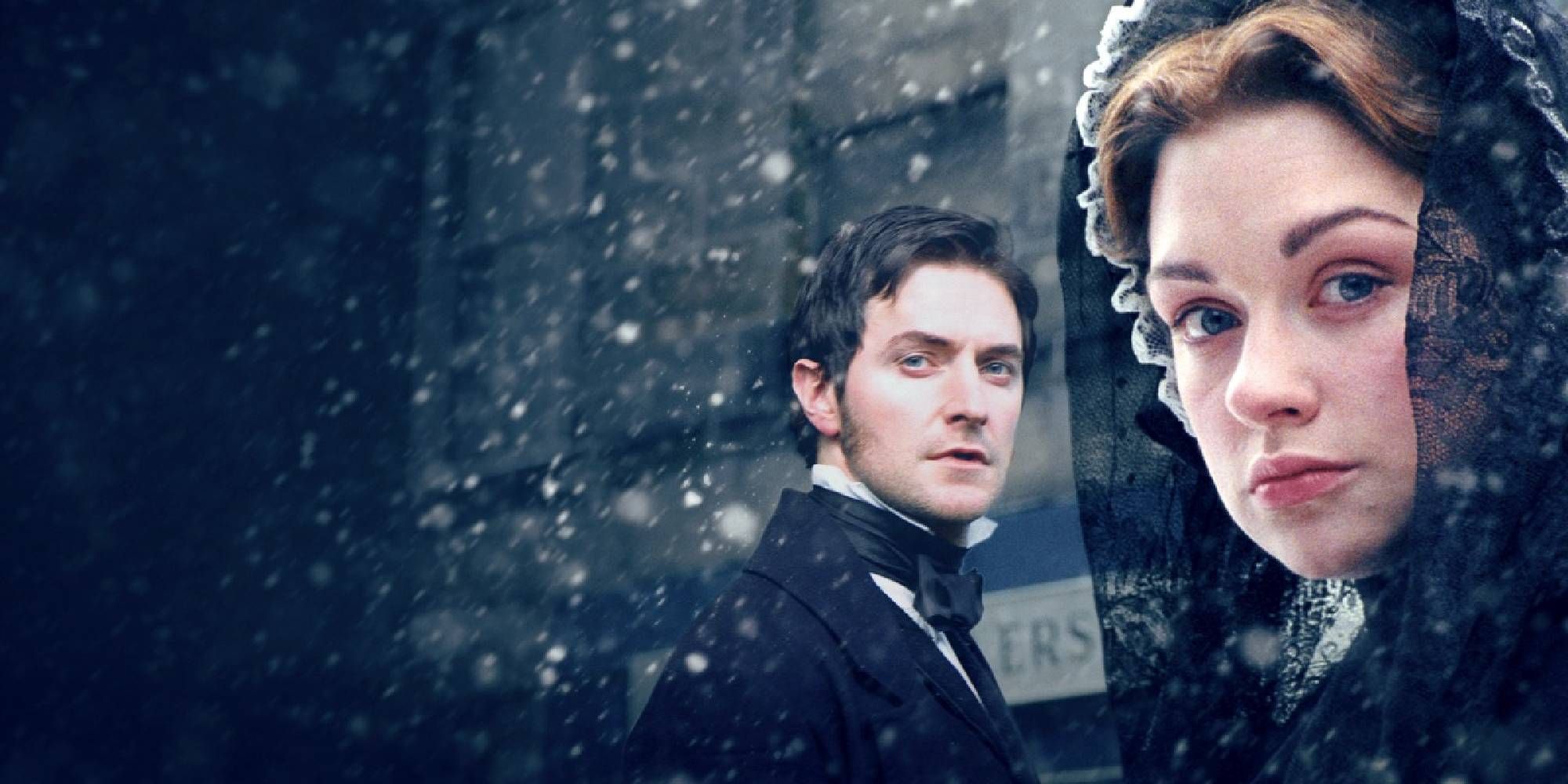 Richard Armitage and Daniela Denby-Ashe in the poster for North and South