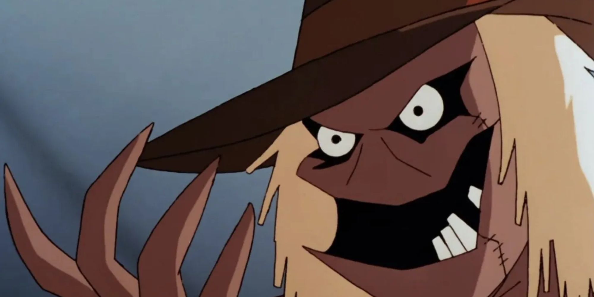 Scarecrow smiling in Batman: The Animated Series