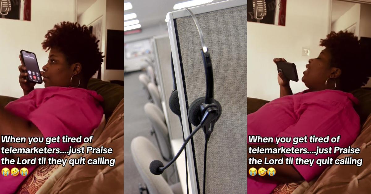 Telemarketer Pranked by Woman Repeatedly Saying "Praise the Lord"