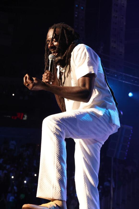 Buju Banton talking passionately