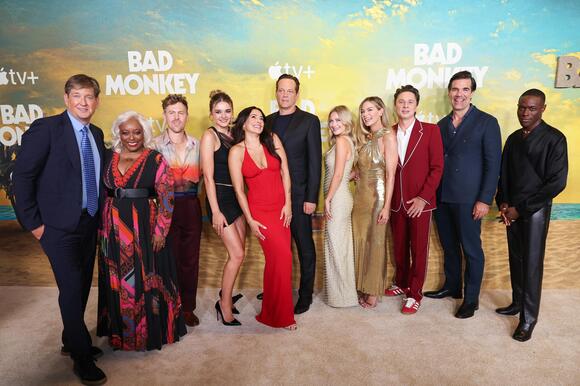 Bill Lawrence and the cast of 'Bad Monkey'