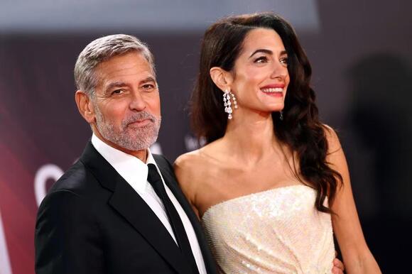 George Clooney and Amal Clooney at 'The Tender Bar' Premiere