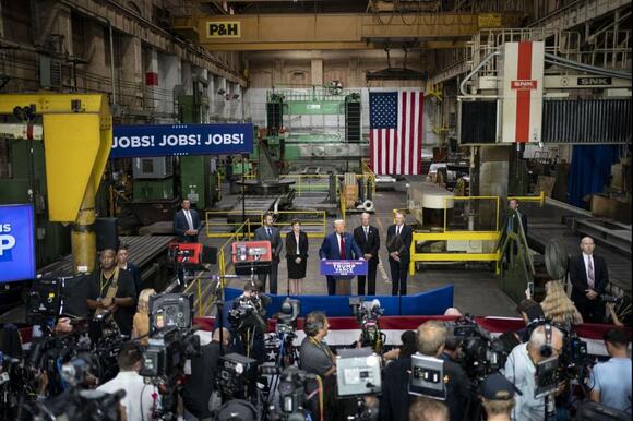 Trump at Precision Components Group