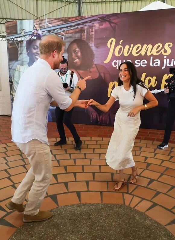 Harry and Meghan showed off their moves