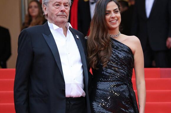 Alain Delon and his daughter Anouchka