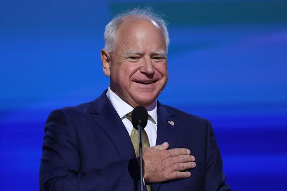 Tim Walz at the Democratic National Convention