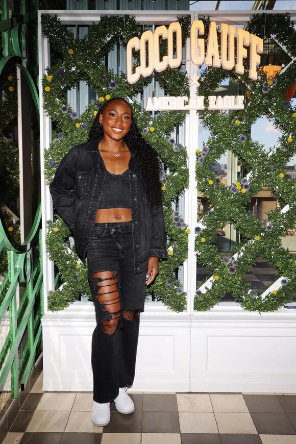 Coco Gauff Celebrating Collaboration