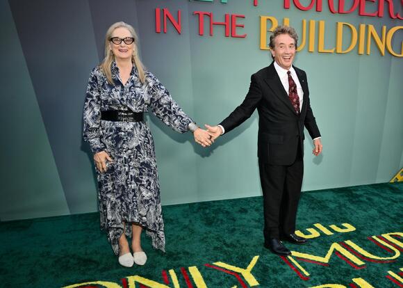 Meryl Streep and Martin Short at premiere