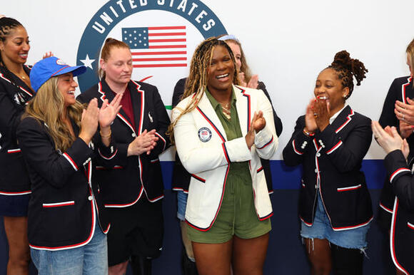 U.S. Olympians at the Team USA Welcome Experience