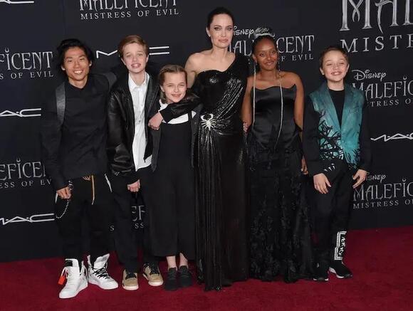 Jolie gave birth to three of her children and adopted the other three. mega