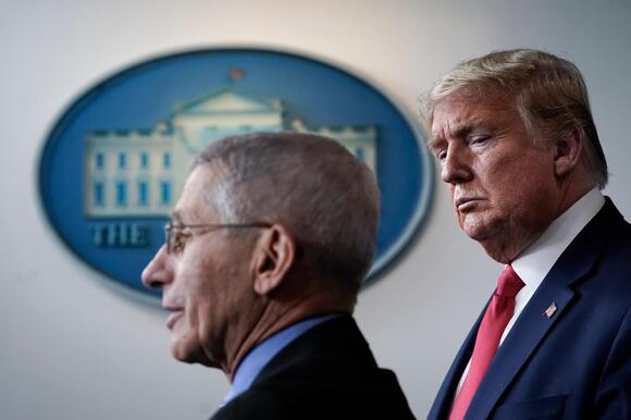 Fauci and Trump