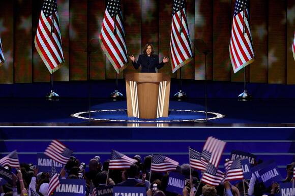 Kamala Harris on DNC Stage