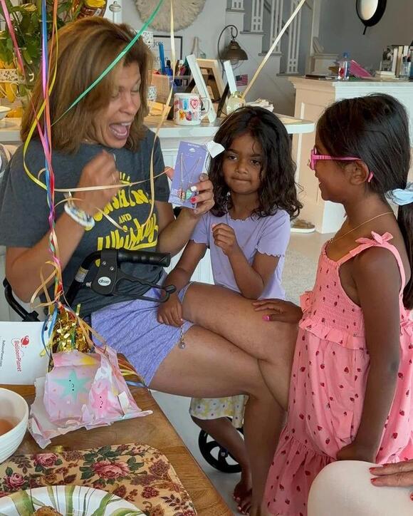 Hoda is mom to daughters Hope and Haley