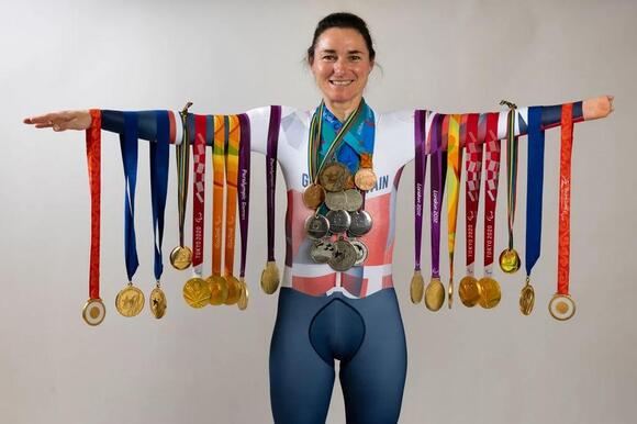 Sarah Storey, cycling and swimming champion