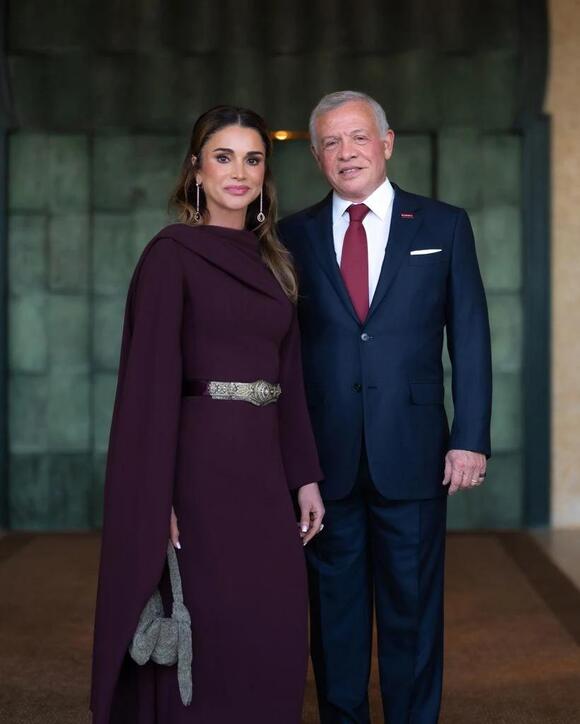 Queen Rania with King Abdullah