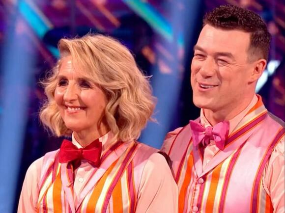 Kaye Adams and Kai Widdrington were eliminated first from ‘Strictly’ (BBCV)