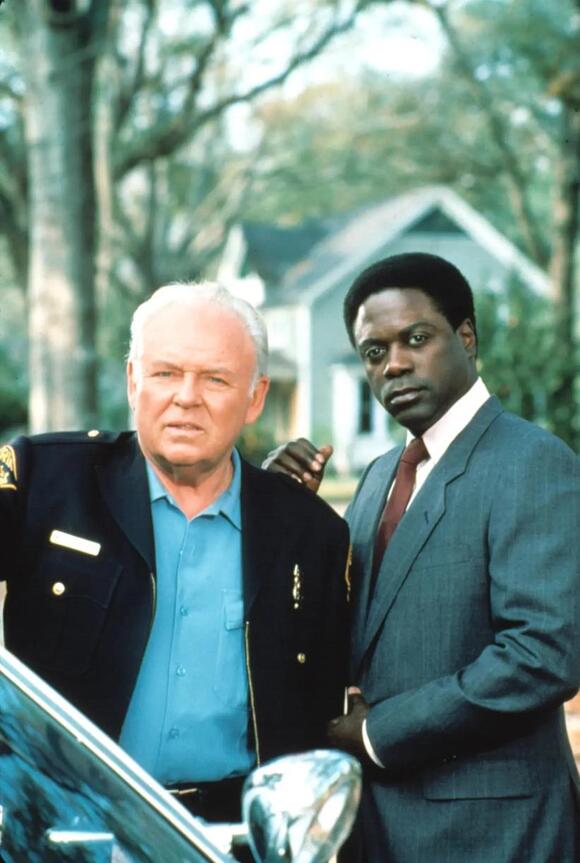 Carroll O'Connor and Howard Rollins