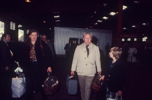 Hugh O'Connor with his parents