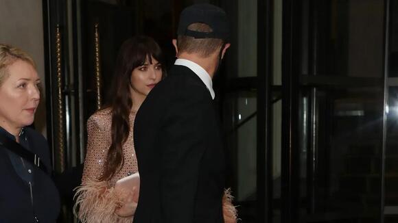 Chris Martin and Dakota Johnson