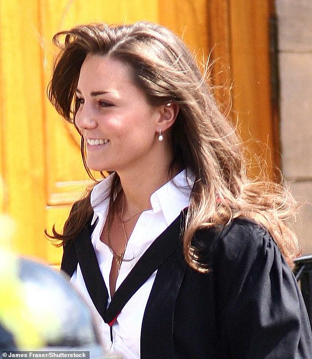 Kate Middleton also graduated on the same day with a 2:1 in Art History