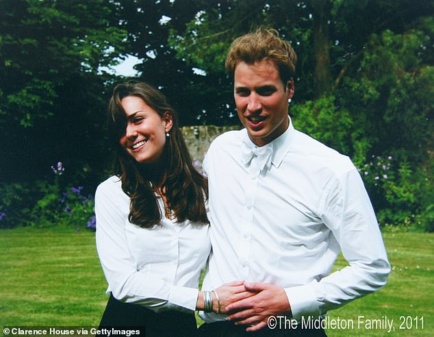 Prince William and Kate on the day of their graduation ceremony at St Andrews on June 23, 2005