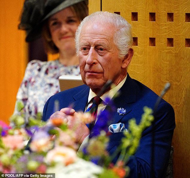 His majesty King Charles during a visit at the Senedd to commemorate its 25 anniversary in July