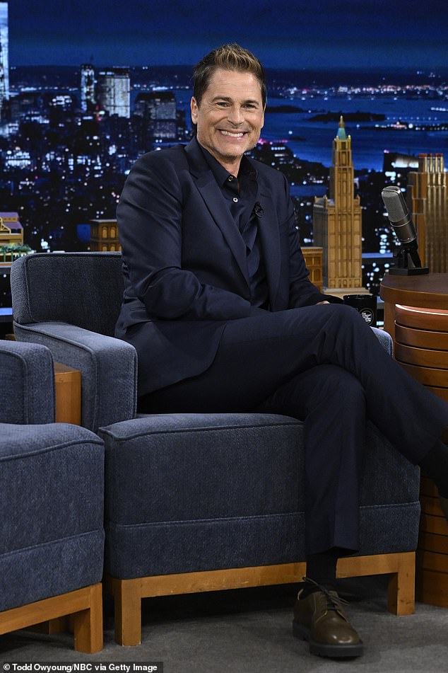 Lowe, pictured in July on The Tonight Show, said that making the movie with the young cast and feted filmmaker 'felt really special' and marked 'an amazing moment in time'