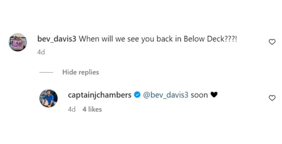 Captain Jason Chambers responds to questions about Season 3