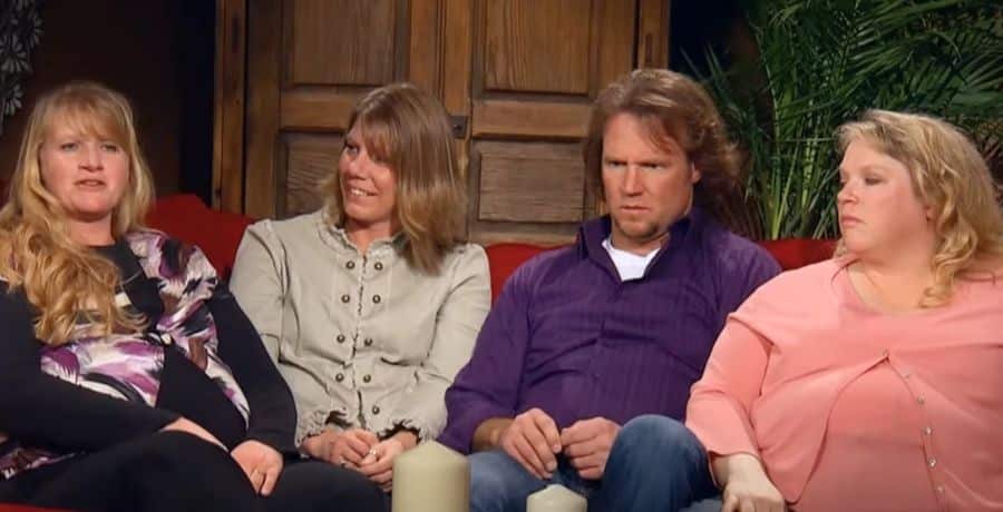 Christine Brown, Meri Brown, Kody Brown, Janelle Brown in a confessional for Season 1 of Sister Wives