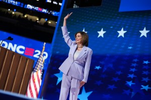 CHICAGO, ILLINOIS - AUGUST 21:  Former House Speaker Rep. Nancy Pelosi (D-CA) departs after speaking on stage during the third day of the Democratic National Convention at the United Center on August 21, 2024 in Chicago, Illinois. Delegates, politicians, and Democratic Party supporters are in Chicago for the convention, concluding with current Vice President Kamala Harris accepting her party's presidential nomination. The DNC takes place from August 19-22.   (Photo by Andrew Harnik/Getty Images)