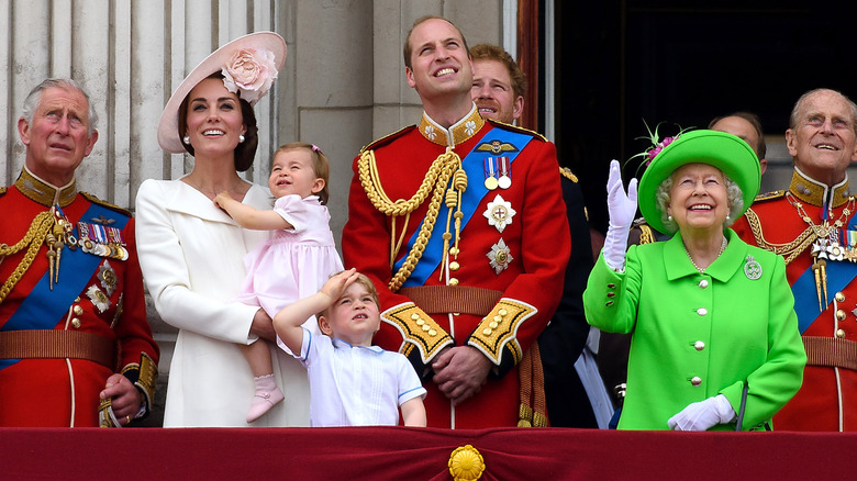 The royal family on the balcony