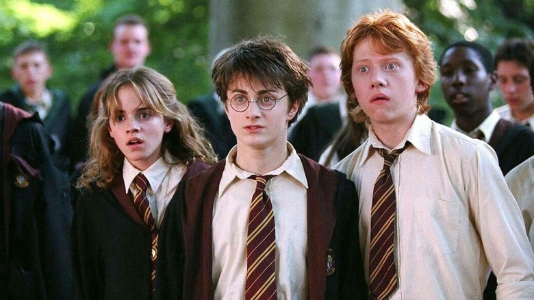 Hermione Harry Ron looks shocked